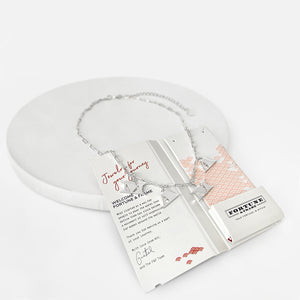 MAMA Letters Necklace - Silver